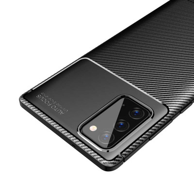 Силиконови гърбове Силиконови гърбове за Samsung Силиконов гръб ТПУ Карбон за Samsung Galaxy Note 20 N980F черен